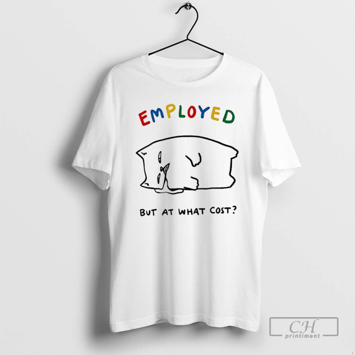 Premium Employed Cat But At What Cost Sweater - Adult & Kids T-Shirts, Sweatshirts & Hoodies apparel design preview 1