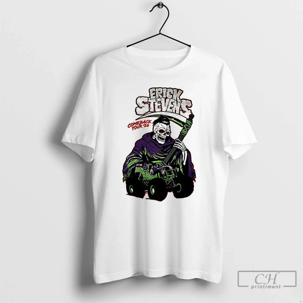 Premium Erick Stevens Comeback Tour 2026 - Adult & Kids T-Shirts, Sweatshirts & Hoodies apparel design preview 1