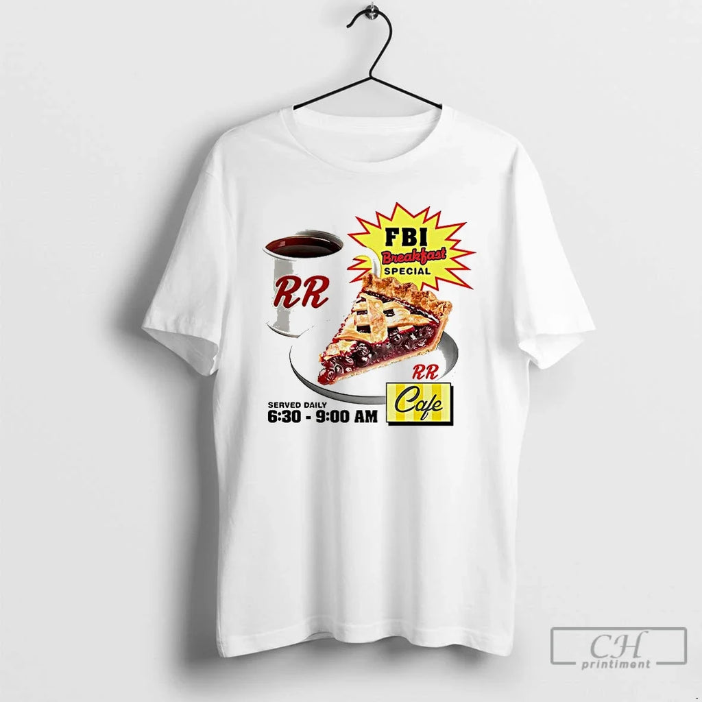 Premium Fbi Breakfast Special Cherry Pie And Rr Cafe - Adult & Kids T-Shirts, Sweatshirts & Hoodies apparel design preview 1
