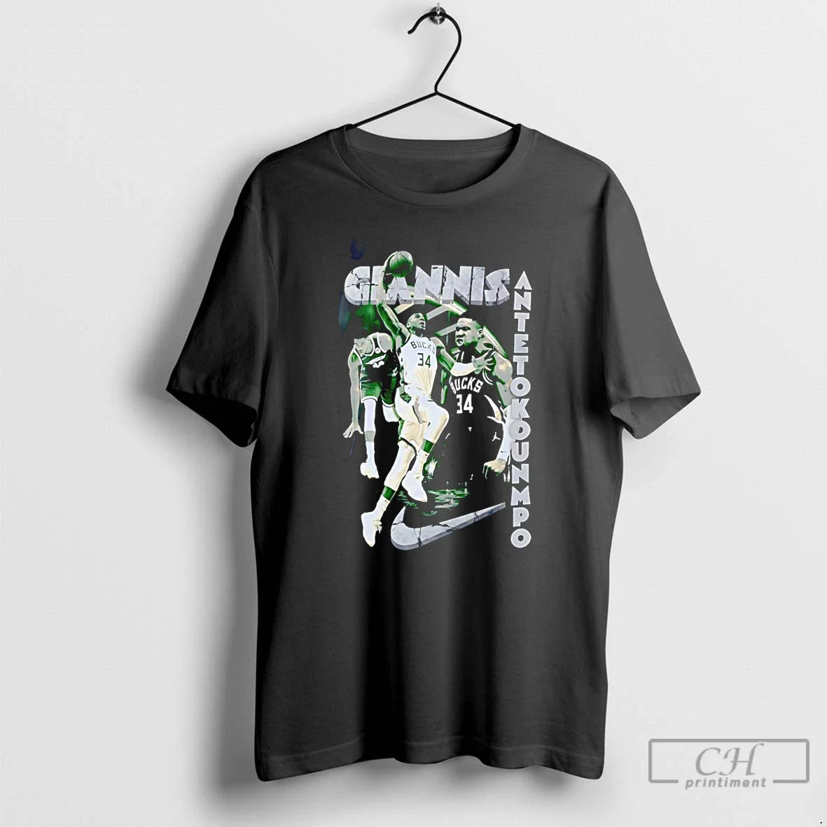 Premium Giannis Antetokounmpo Milwaukee Bucks Player - Adult & Kids T-Shirts, Sweatshirts & Hoodies apparel design preview 1