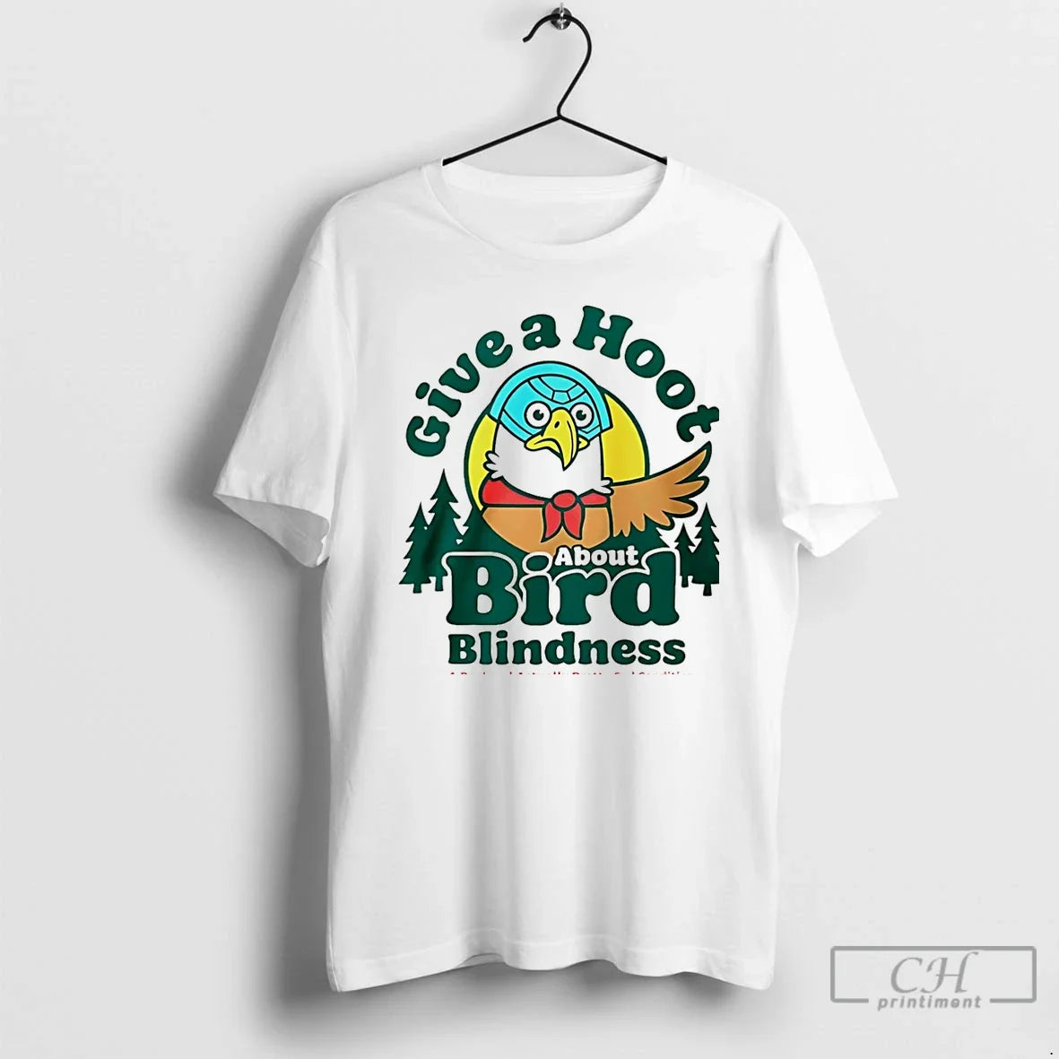 Premium Give A Hoot About Bird Blindness Christmas - Adult & Kids T-Shirts, Sweatshirts & Hoodies apparel design preview 1