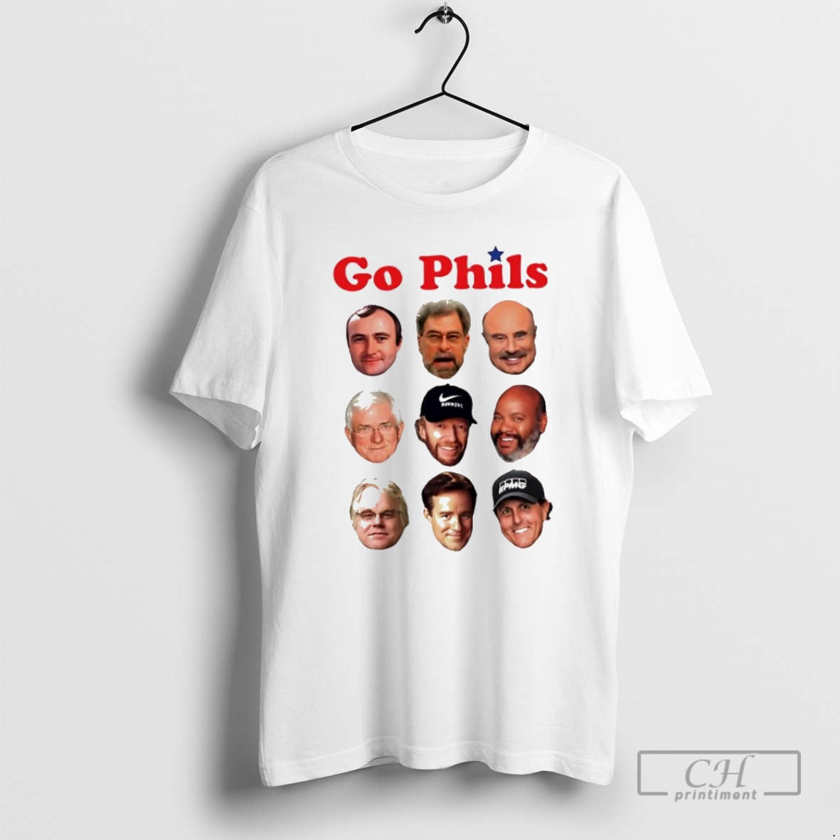 Premium Go Phils And Phillips Big Heads Coach History - Adult & Kids T-Shirts, Sweatshirts & Hoodies apparel design preview 1