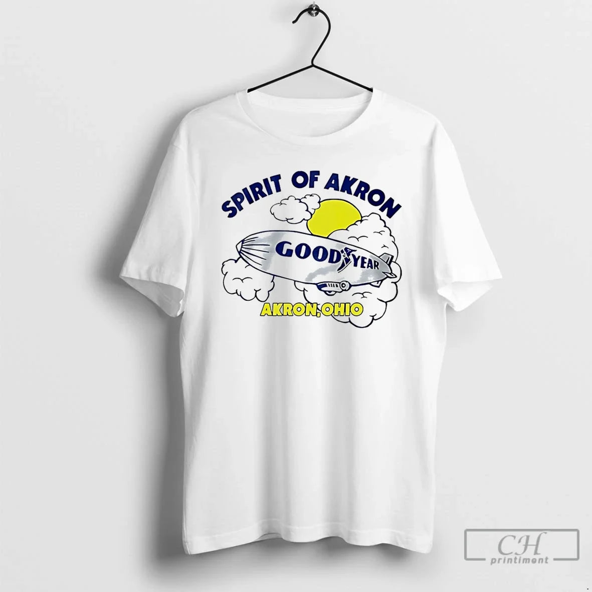 Premium Goodyear Spirit Of Akron Ohio Blimp - Adult & Kids T-Shirts, Sweatshirts & Hoodies apparel design preview 1