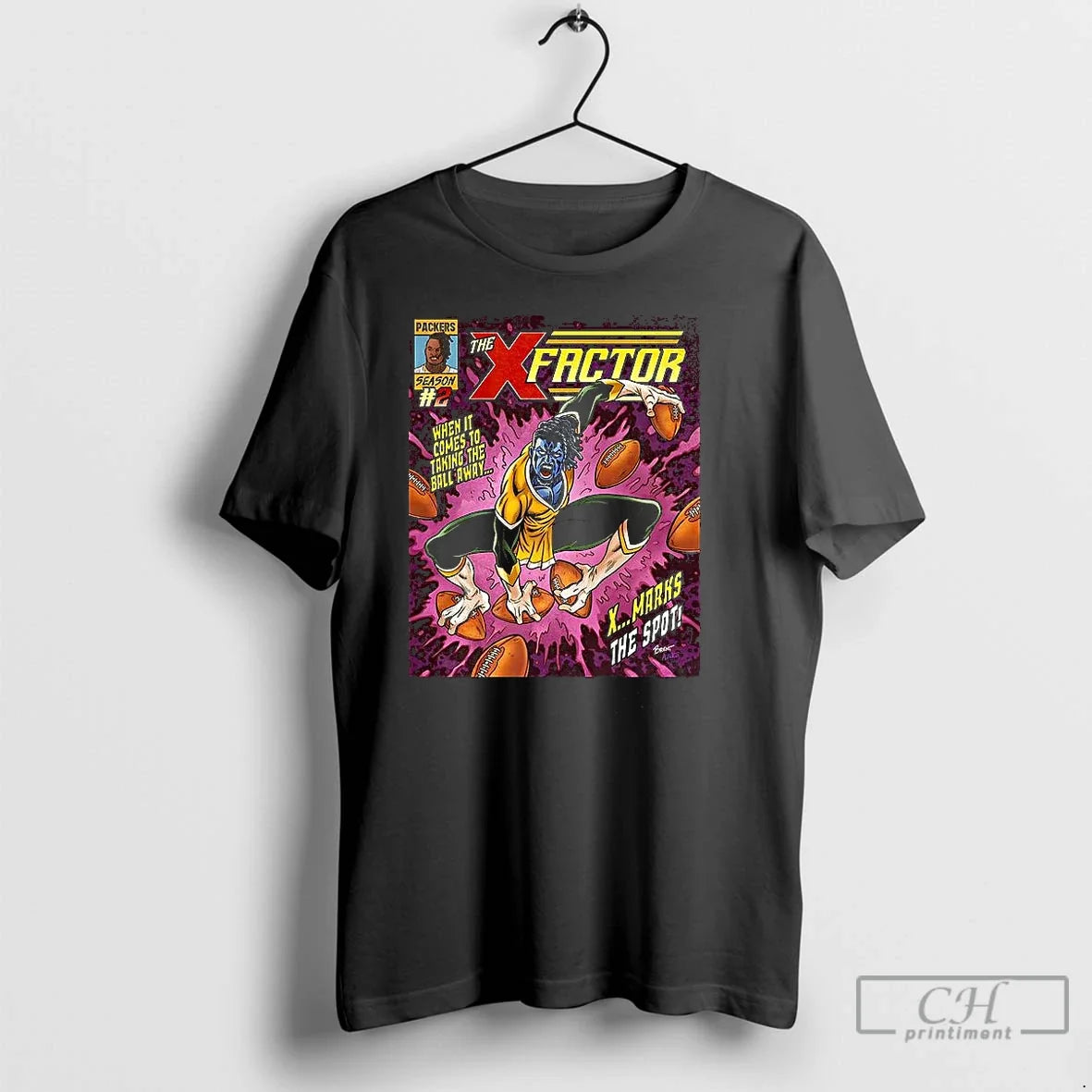 Premium Green Bay Packers The X Factor - Adult & Kids T-Shirts, Sweatshirts & Hoodies apparel design preview 1