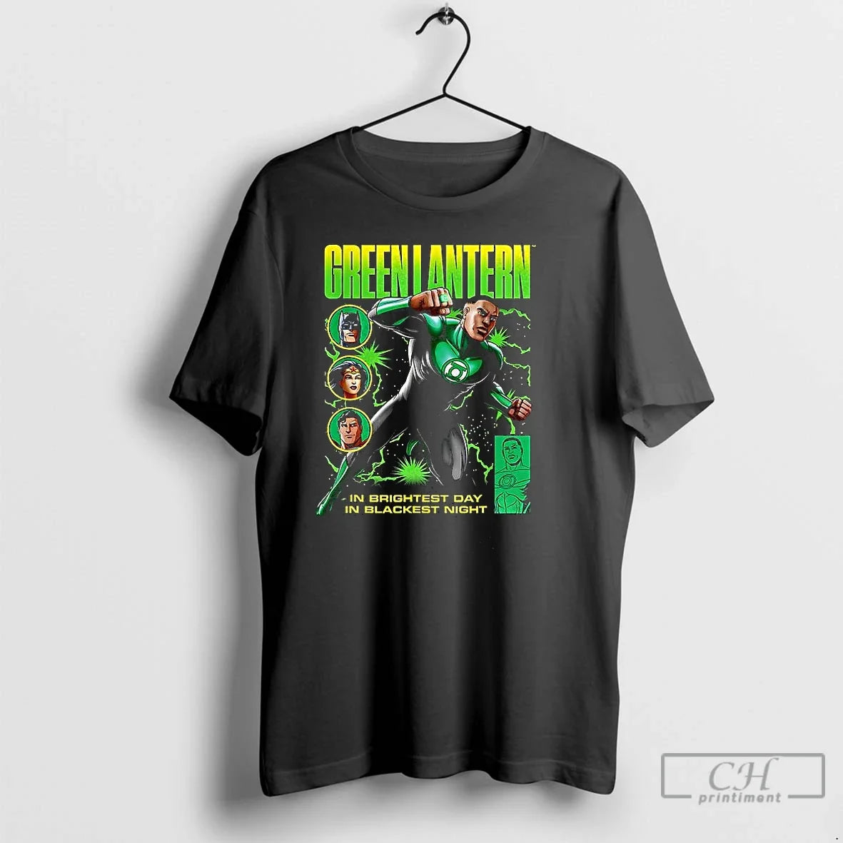 Premium Green Lantern In Brightest Day Blackest Night - Adult & Kids T-Shirts, Sweatshirts & Hoodies apparel design preview 1