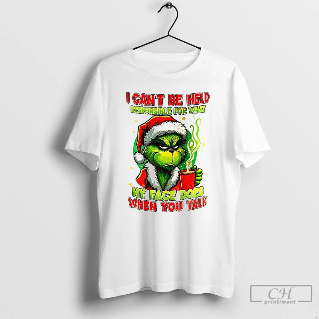 Premium Grinch Christmas I Cant Be Held Responsible - Adult & Kids T-Shirts, Sweatshirts & Hoodies apparel design preview 1
