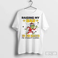 Premium Grinch Santa Hat Raising My Dad Is So Hard He - Adult & Kids T-Shirts, Sweatshirts & Hoodies apparel design preview 1