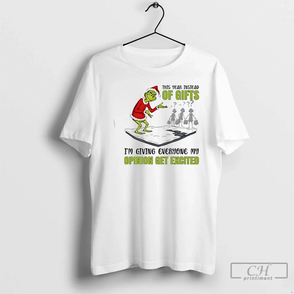 Premium Grinch This Year Instead Of Gifts Im Giving - Adult & Kids T-Shirts, Sweatshirts & Hoodies apparel design preview 1