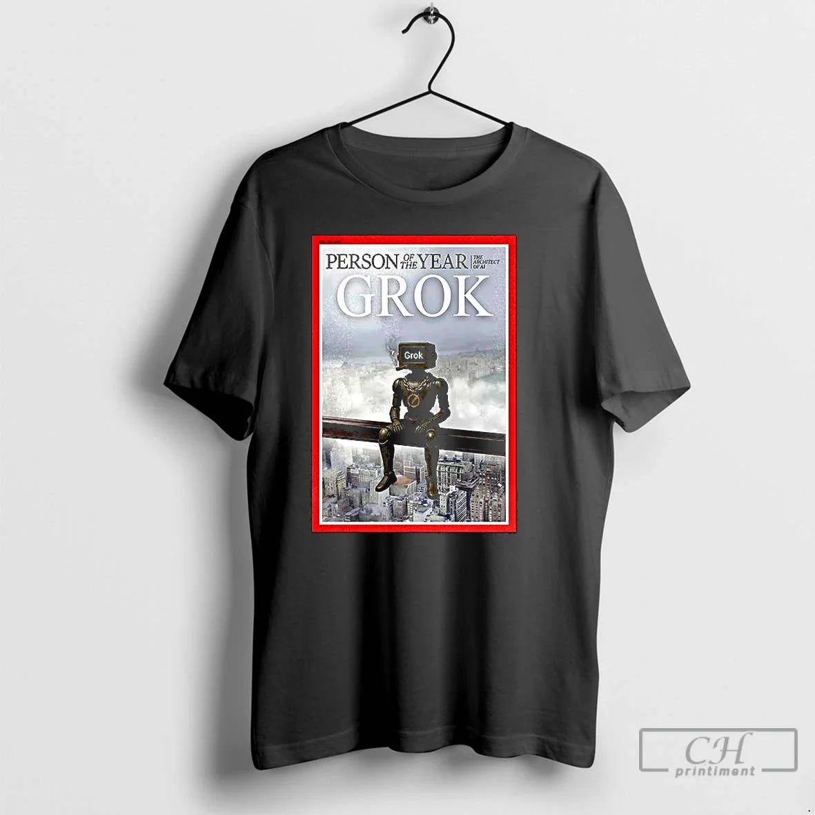 Premium Grok Person Of The Year - Adult & Kids T-Shirts, Sweatshirts & Hoodies apparel design preview 1