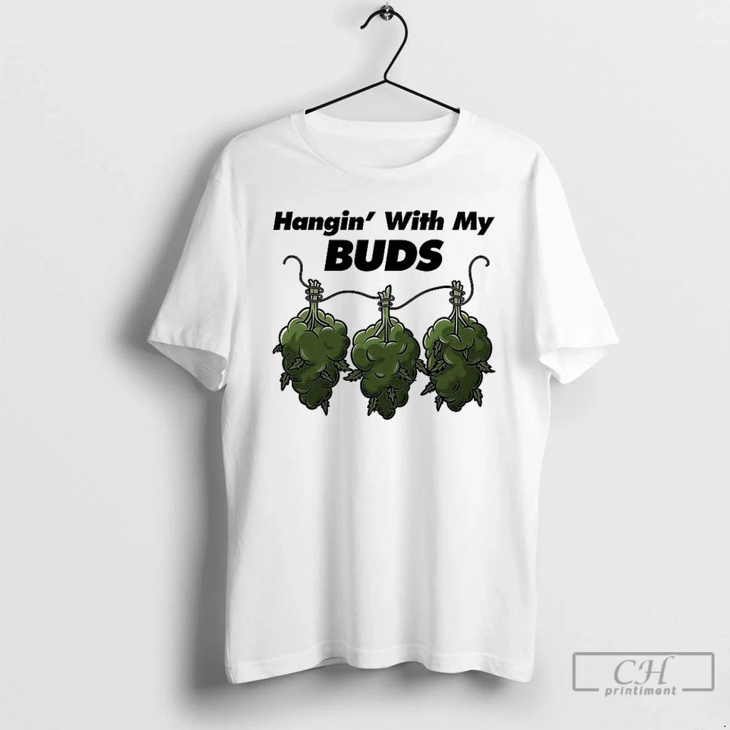Premium Hangin With My Buds - Adult & Kids T-Shirts, Sweatshirts & Hoodies apparel design preview 1
