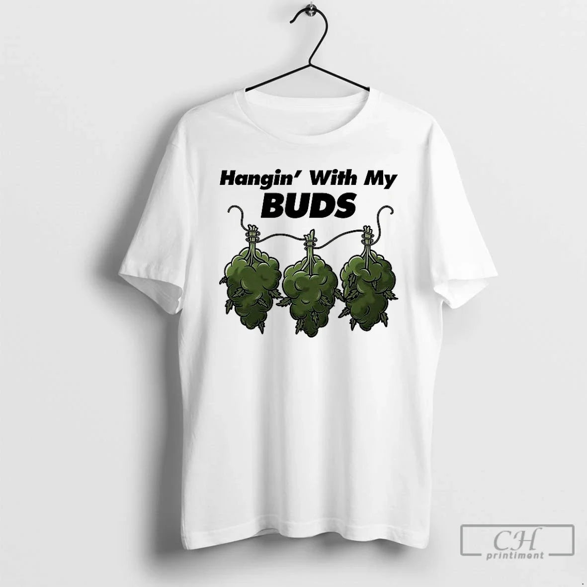 Premium Hangin With My Buds - Adult & Kids T-Shirts, Sweatshirts & Hoodies apparel design preview 1