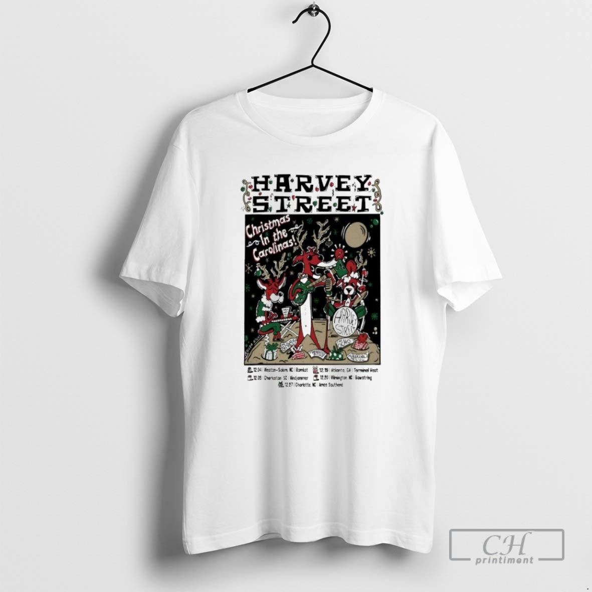 Premium Harvey Street 2026 Christmas In The Carolinas - Adult & Kids T-Shirts, Sweatshirts & Hoodies apparel design preview 1