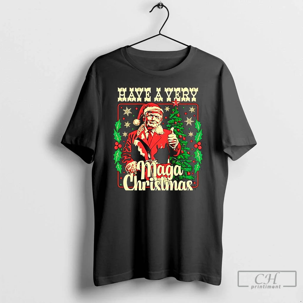 Premium Have A Maga Christmas Trump - Adult & Kids T-Shirts, Sweatshirts & Hoodies apparel design preview 1