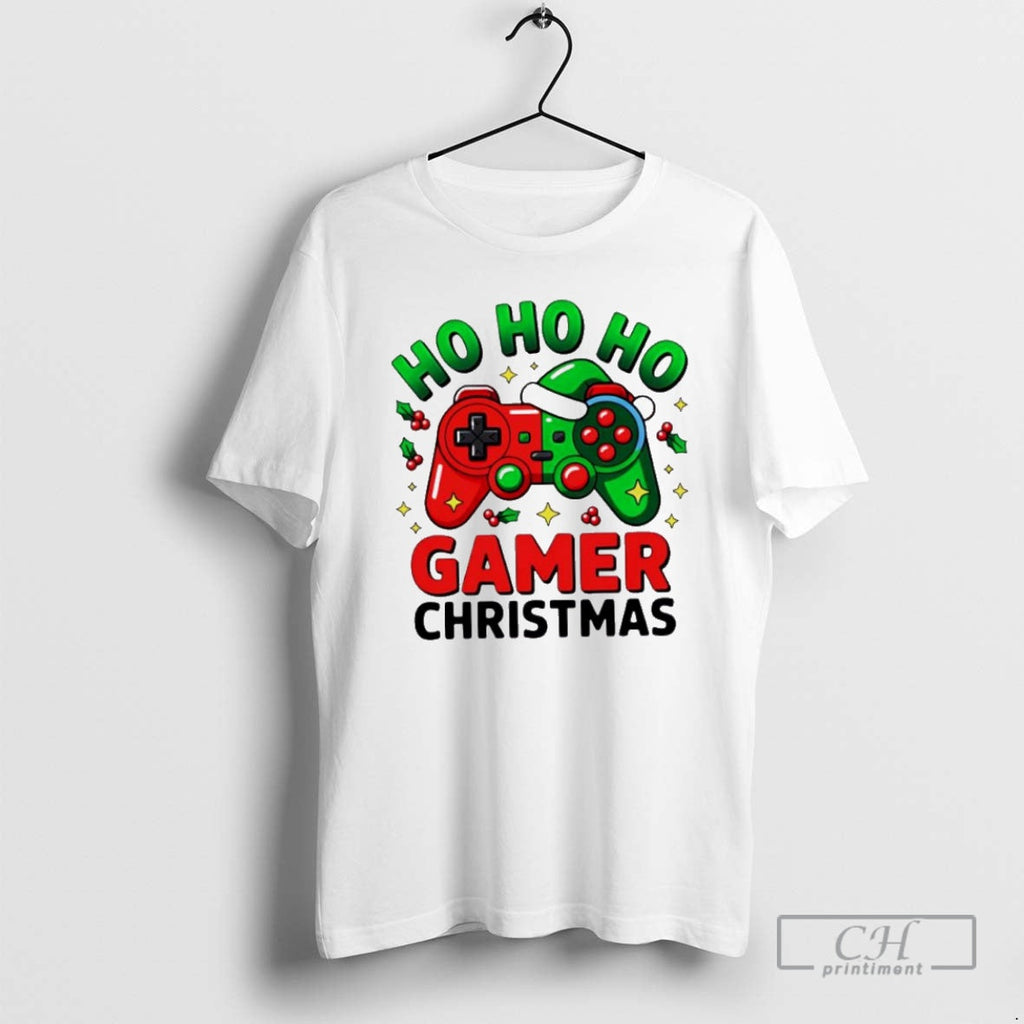 Premium Ho Gamer Christmas Sweater - Adult & Kids T-Shirts, Sweatshirts & Hoodies apparel design preview 1