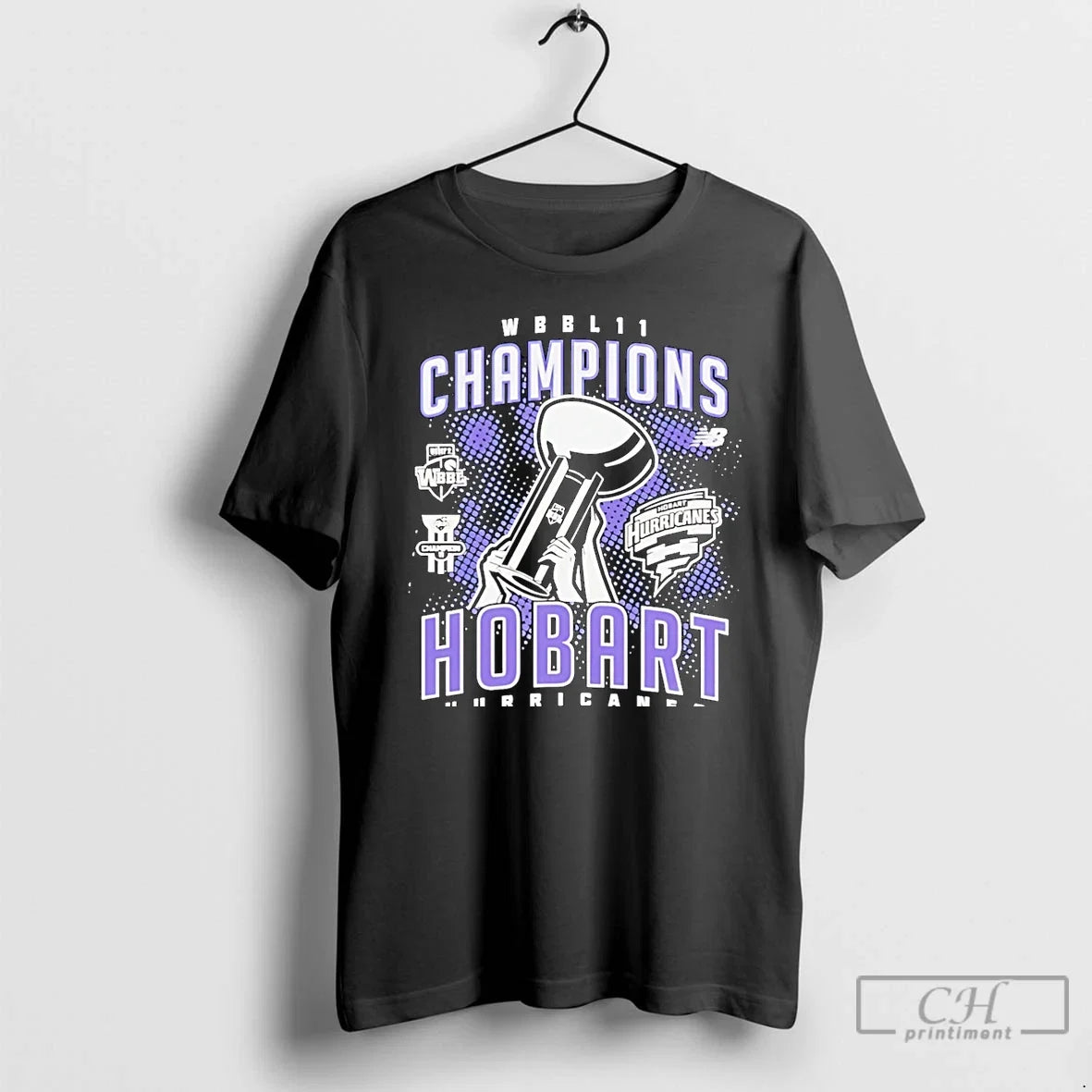 Premium Hobart Hurricanes Wbbl 2026 Champions - Adult & Kids T-Shirts, Sweatshirts & Hoodies apparel design preview 1