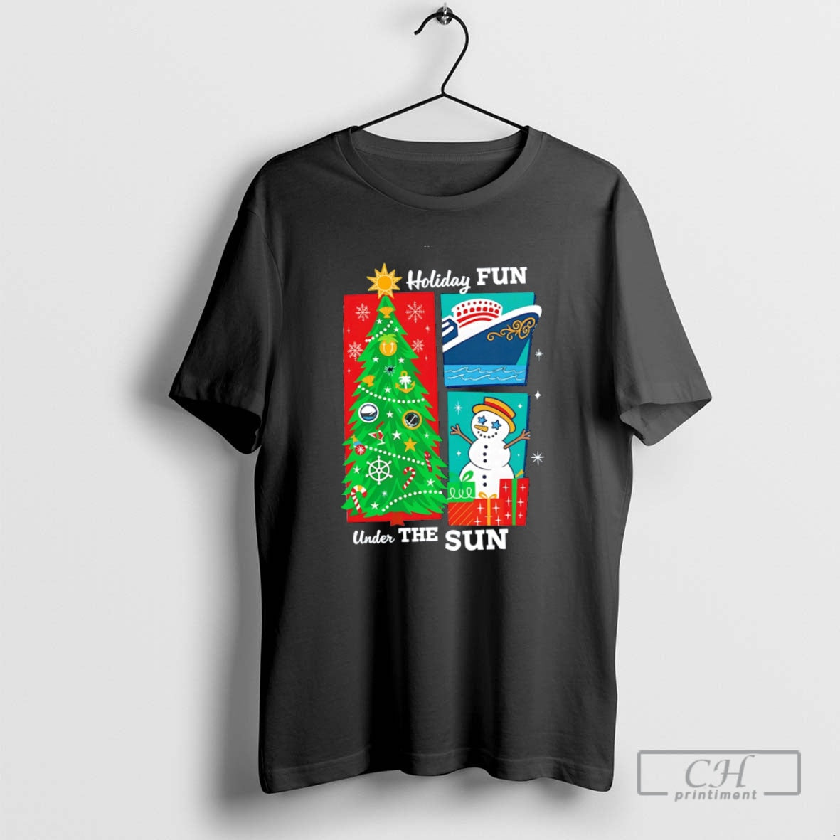 Premium Holiday Fun Under The Sun Christmas Sweater - Adult & Kids T-Shirts, Sweatshirts & Hoodies apparel design preview 1