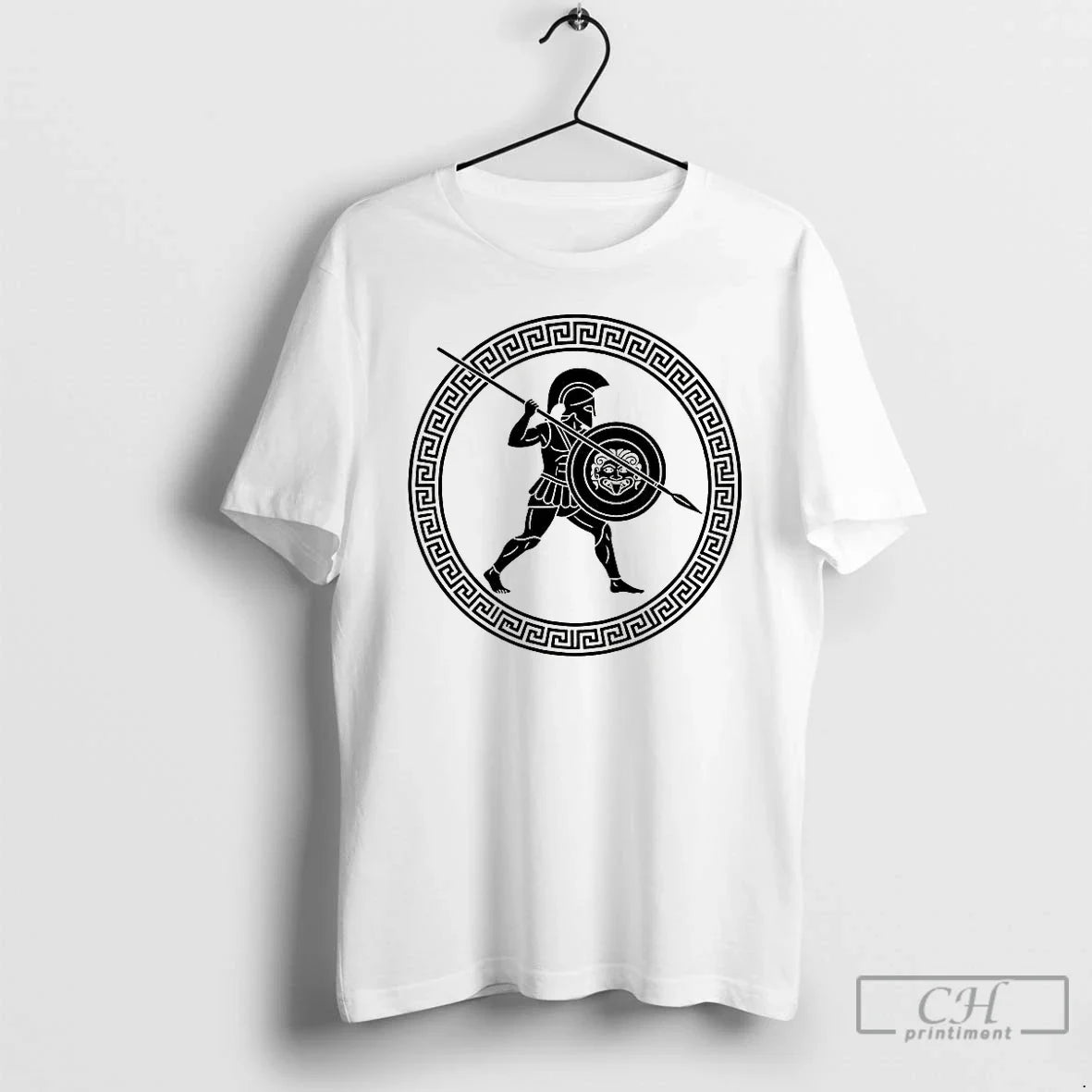 Premium Hoplite Ancient Greek Warrior Logo - Adult & Kids T-Shirts, Sweatshirts & Hoodies apparel design preview 1