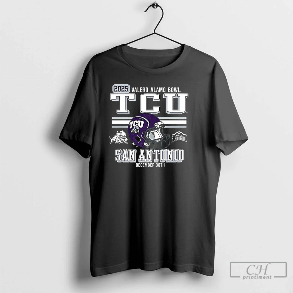 Premium Horned Frogs Football 2025 Alamo Bowl Bound - Adult & Kids T-Shirts, Sweatshirts & Hoodies apparel design preview 1