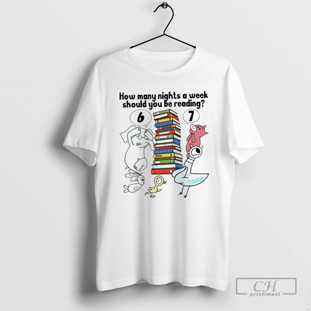 Premium How Many Nights A Week Should You Be Reading - Adult & Kids T-Shirts, Sweatshirts & Hoodies apparel design preview 1