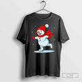 Premium Ice Skating Snowman Christmas Funny Sweater - Adult & Kids T-Shirts, Sweatshirts & Hoodies apparel design preview 1