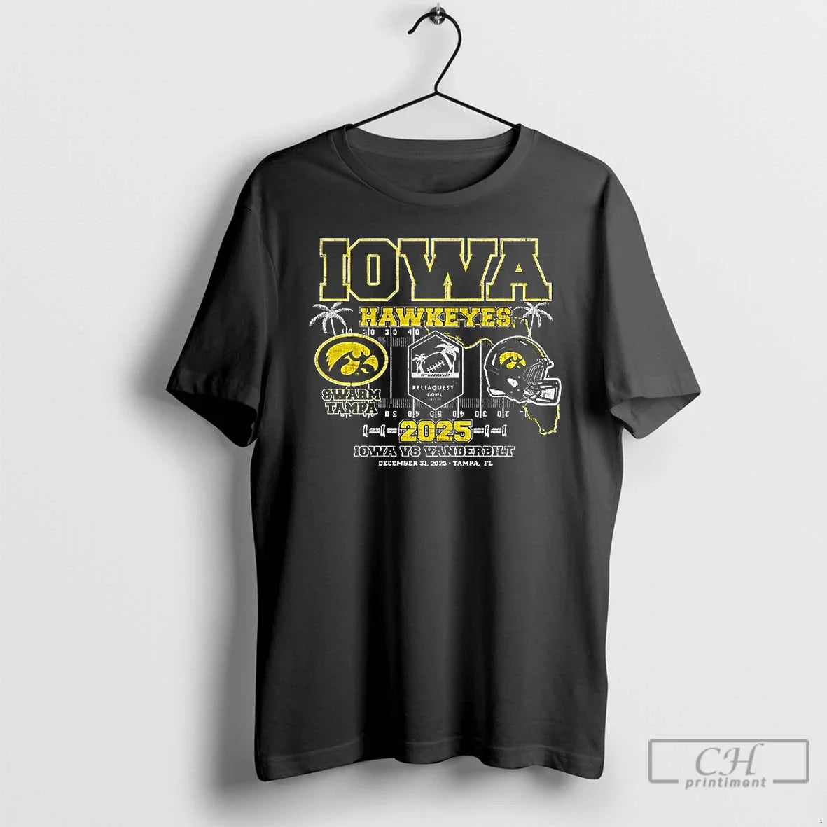Premium Iowa Hawkeyes Vs Vanderbilt Commodores Swarm - Adult & Kids T-Shirts, Sweatshirts & Hoodies apparel design preview 1