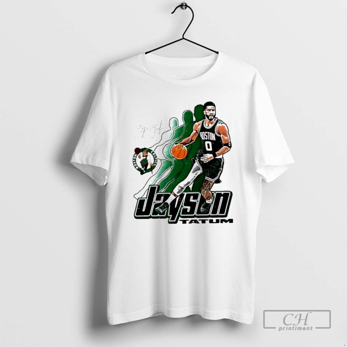 Premium Jayson Tatum Boston Celtics Signature 0 Retro - Adult & Kids T-Shirts, Sweatshirts & Hoodies apparel design preview 1