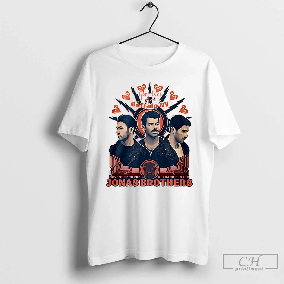 Premium Jonas Brothers Greetings From Your Hometown - Adult & Kids T-Shirts, Sweatshirts & Hoodies apparel design preview 1