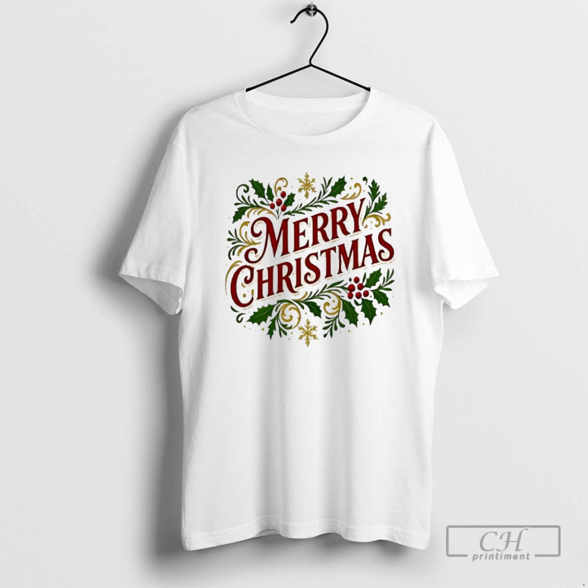 Premium Merry Christmas Cute Patterned Border Sweater - Adult & Kids T-Shirts, Sweatshirts & Hoodies apparel design preview 1