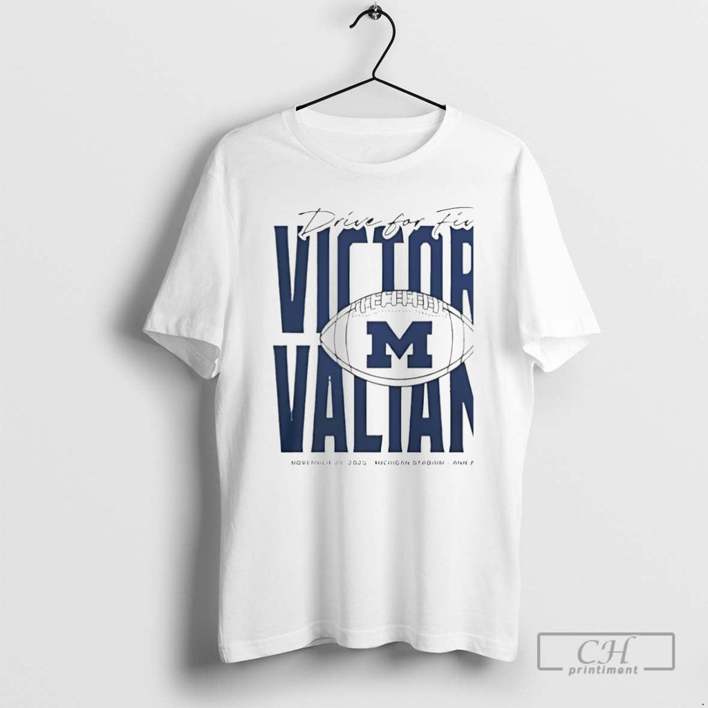 Premium Michigan Football Drive For Five Victors - Adult & Kids T-Shirts, Sweatshirts & Hoodies apparel design preview 1