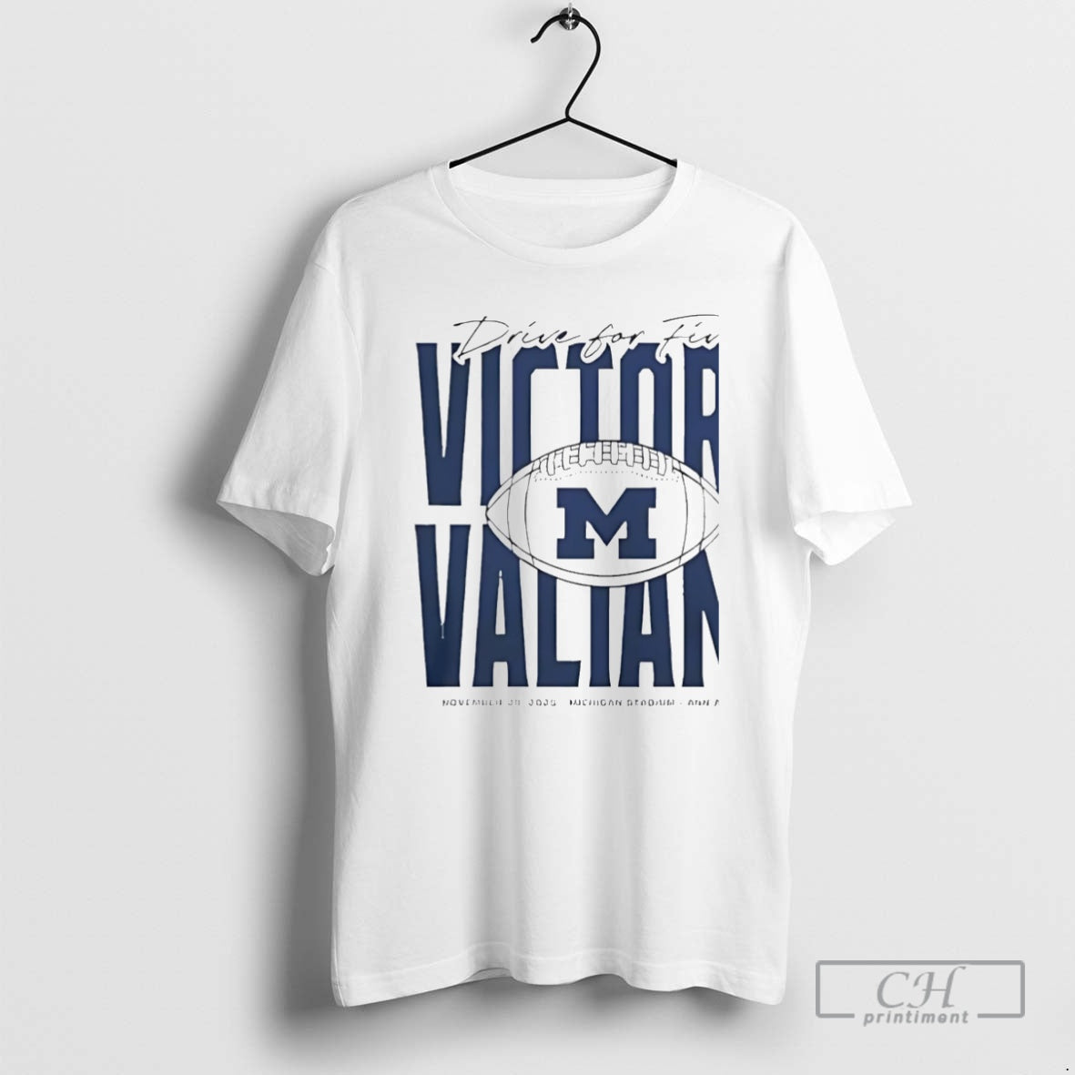 Premium Michigan Football Drive For Five Victors - Adult & Kids T-Shirts, Sweatshirts & Hoodies apparel design preview 1