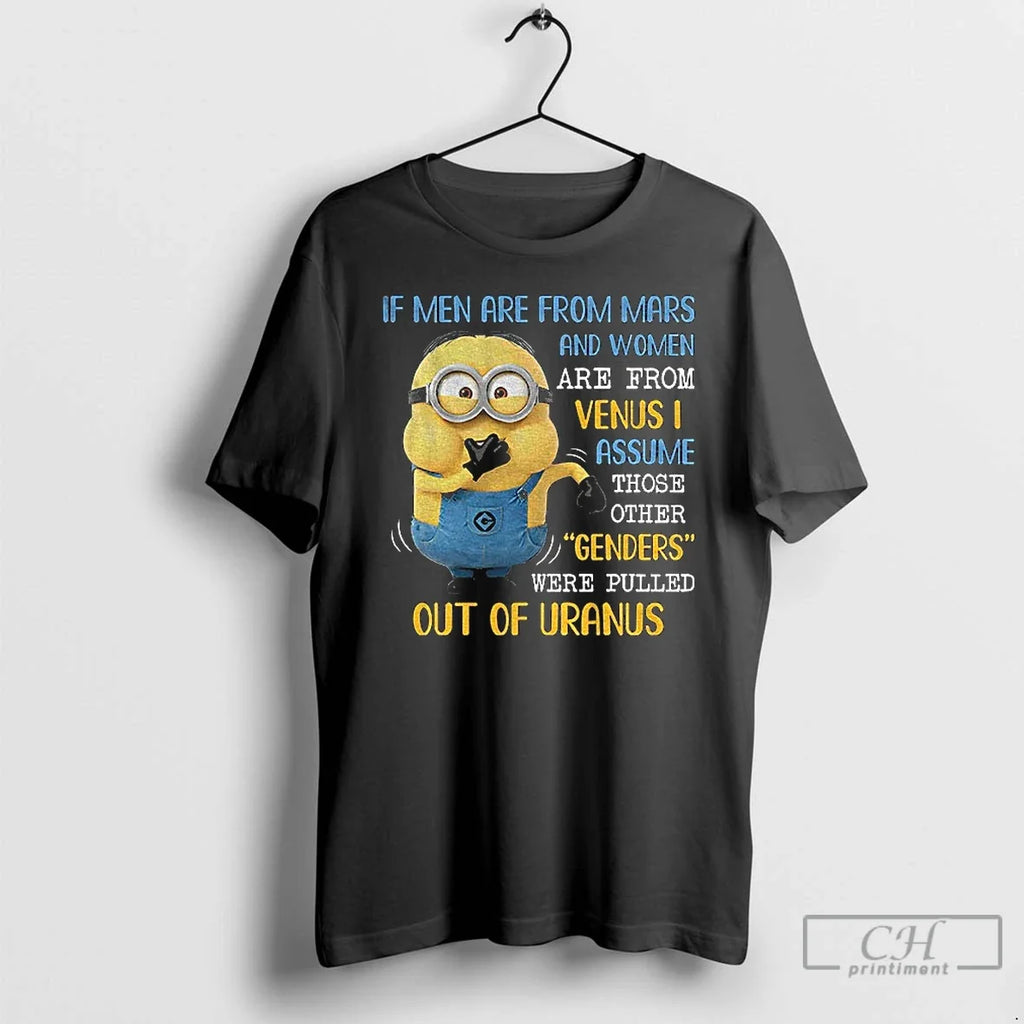 Premium Minion If Men Are From Mars And Women Venus I - Adult & Kids T-Shirts, Sweatshirts & Hoodies apparel design preview 1
