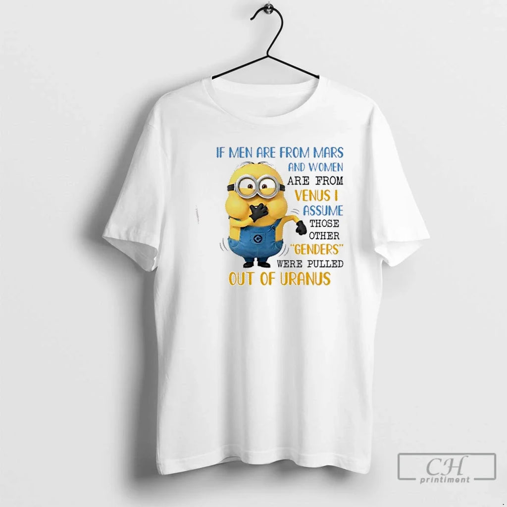 Premium Minions If Men Are From Mars And Women Venus - Adult & Kids T-Shirts, Sweatshirts & Hoodies apparel design preview 1