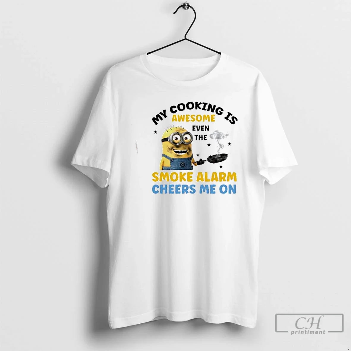 Premium Minions My Cooking Is Awesome Even The Smoke - Adult & Kids T-Shirts, Sweatshirts & Hoodies apparel design preview 1
