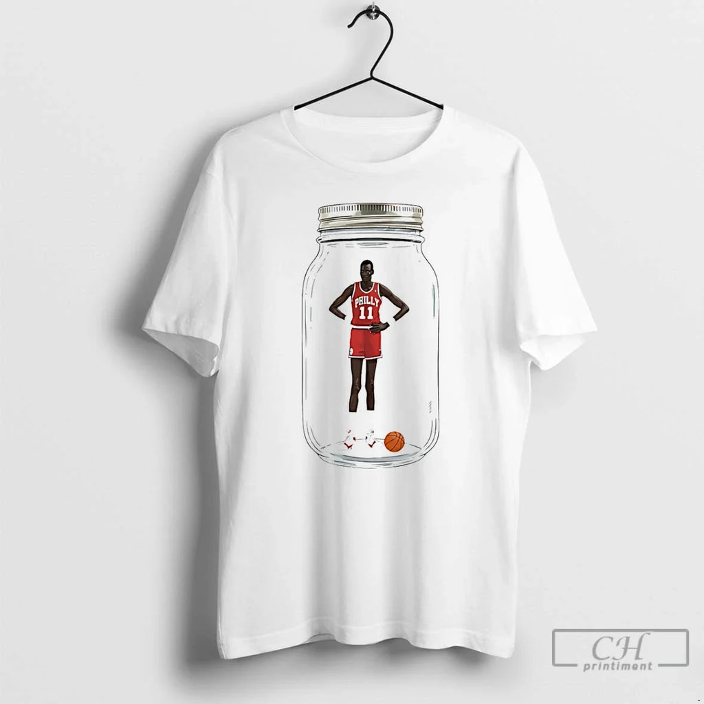 Premium Minute Manute Bol Philadelphia 76ers - Adult & Kids T-Shirts, Sweatshirts & Hoodies apparel design preview 1