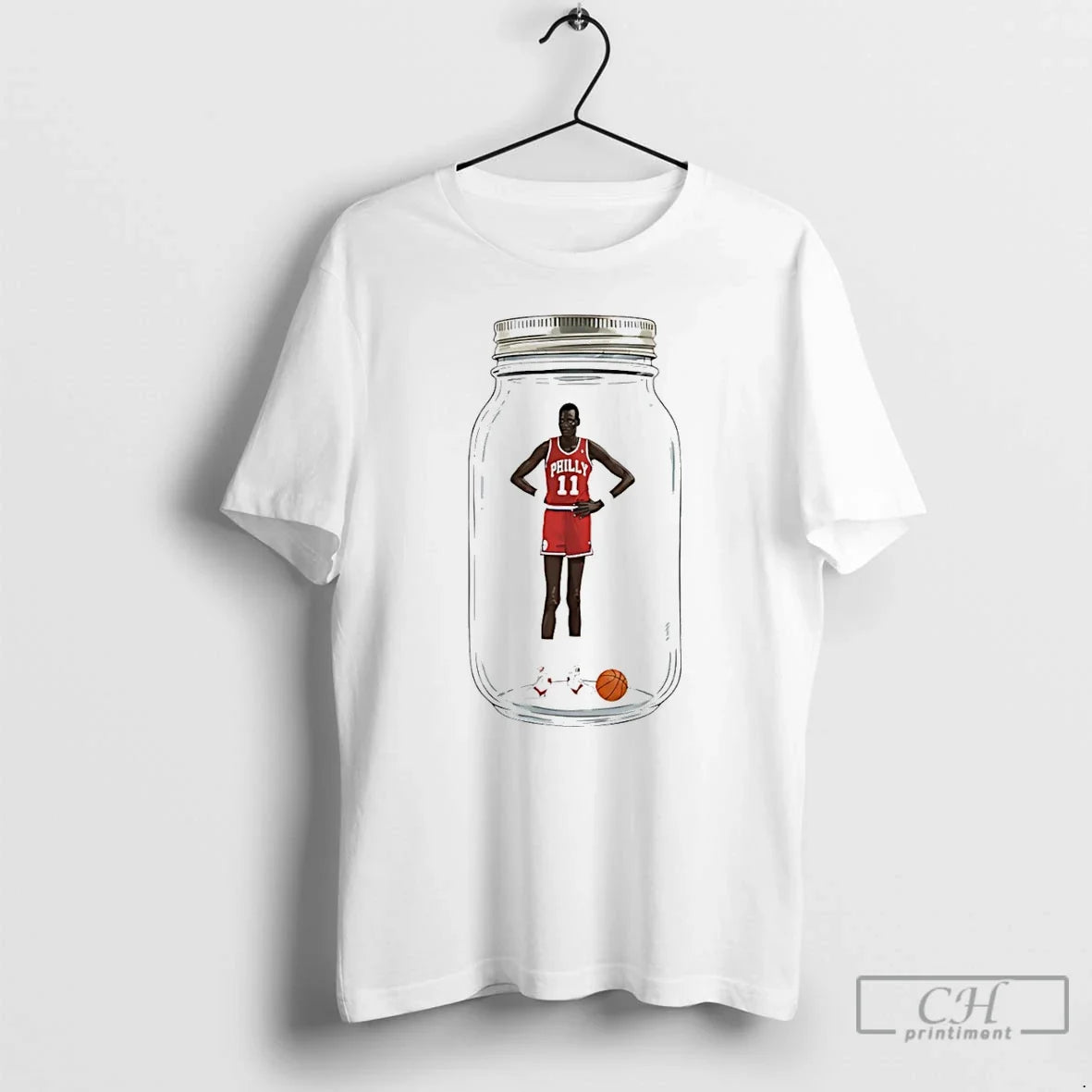 Premium Minute Manute Bol Philadelphia 76ers - Adult & Kids T-Shirts, Sweatshirts & Hoodies apparel design preview 1