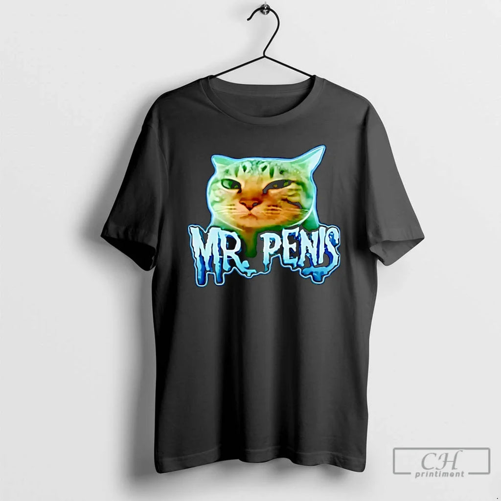 Premium Mr Penis Cat Meme Christmas - Adult & Kids T-Shirts, Sweatshirts & Hoodies apparel design preview 1