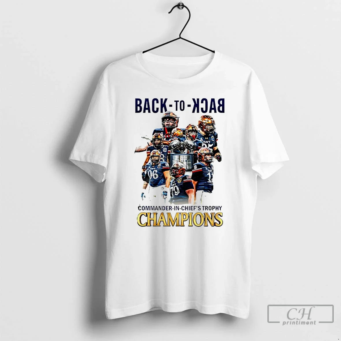 Premium Navy Midshipmen 2025 Cic Trophy Champions - Adult & Kids T-Shirts, Sweatshirts & Hoodies apparel design preview 1