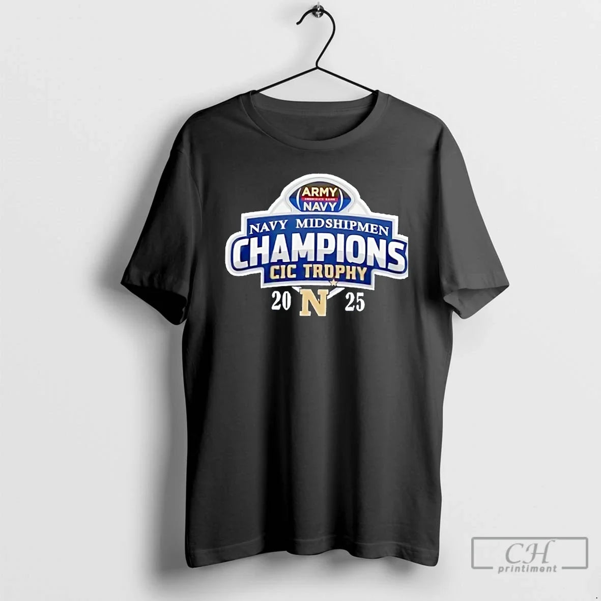 Premium Navy Midshipmen 2025 Commander In Chiefs - Adult & Kids T-Shirts, Sweatshirts & Hoodies apparel design preview 1