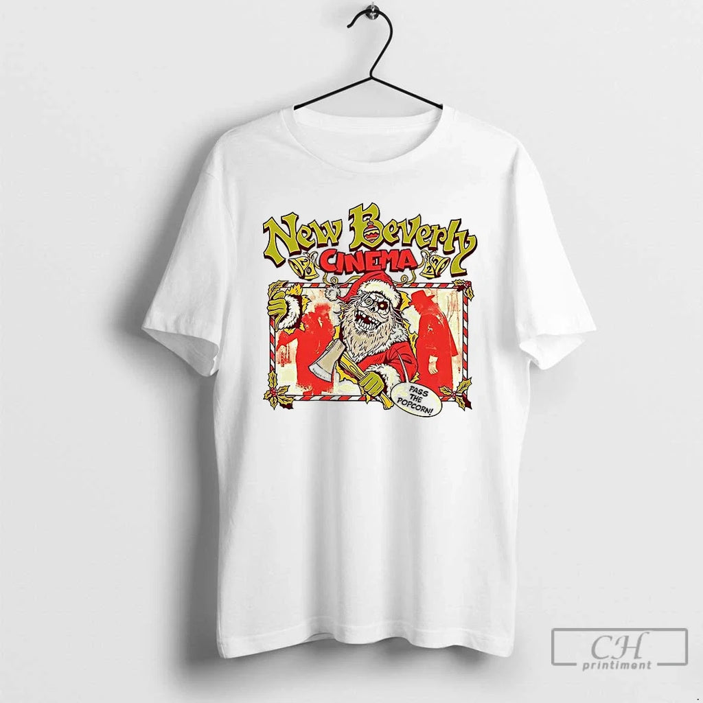 Premium New Beverly Cinema Pass The Popcorn - Adult & Kids T-Shirts, Sweatshirts & Hoodies apparel design preview 1