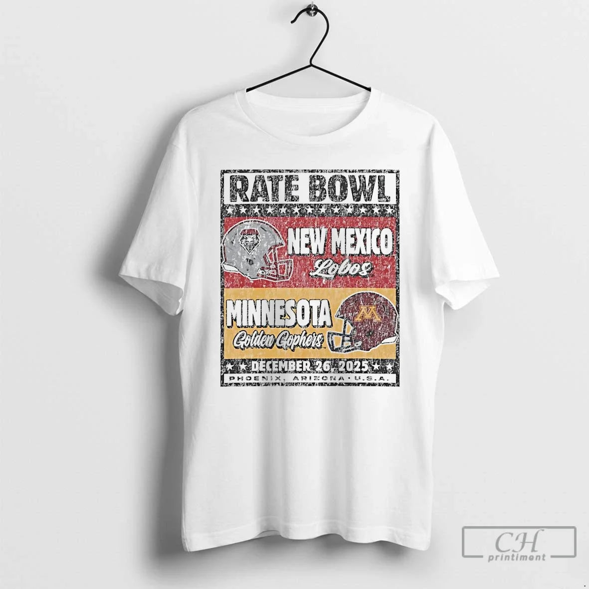 Premium New Mexico Lobos Vs Minnesota Golden Gophers - Adult & Kids T-Shirts, Sweatshirts & Hoodies apparel design preview 1