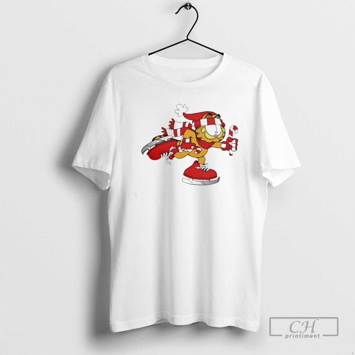 Premium Nice The Fat Cat Santa Skating Sweater - Adult & Kids T-Shirts, Sweatshirts & Hoodies apparel design preview 1