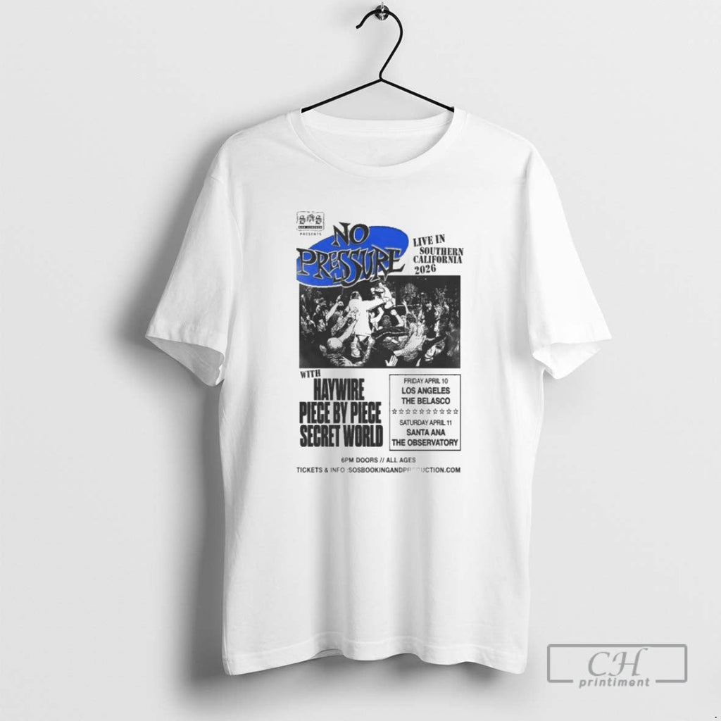 Premium No Pressure Apr 10 2026 La The Belasco - Adult & Kids T-Shirts, Sweatshirts & Hoodies apparel design preview 1