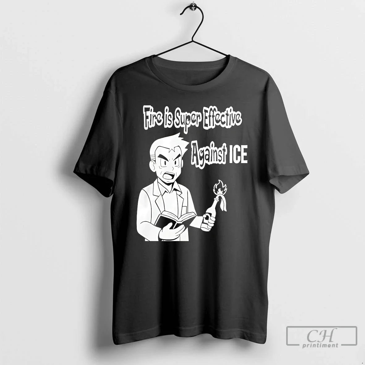 Premium Oak Pokmon Fire Is Super Effective Against - Adult & Kids T-Shirts, Sweatshirts & Hoodies apparel design preview 1