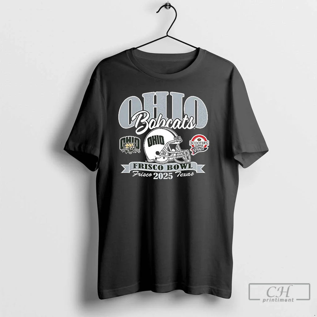 Premium Ohio Bobcats Football 2025 Frisco Bowl - Adult & Kids T-Shirts, Sweatshirts & Hoodies apparel design preview 1