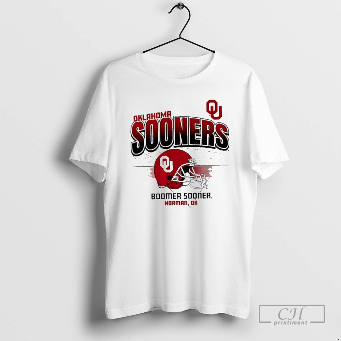 Premium Oklahoma Sooners Helmet Grid Football Sweater - Adult & Kids T-Shirts, Sweatshirts & Hoodies apparel design preview 1