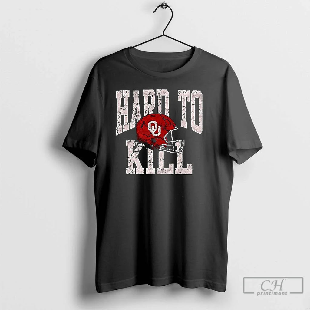 Premium Oklahoma Sooners Helmet Hard To Kill - Adult & Kids T-Shirts, Sweatshirts & Hoodies apparel design preview 1