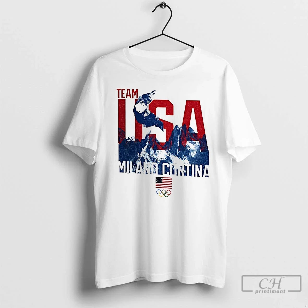 Premium Olympic Team Usa Milano Cortina 2026 American - Adult & Kids T-Shirts, Sweatshirts & Hoodies apparel design preview 1