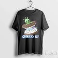 Premium Oreo 51 Alien Cookie Area And Ufo Fan - Adult & Kids T-Shirts, Sweatshirts & Hoodies apparel design preview 1