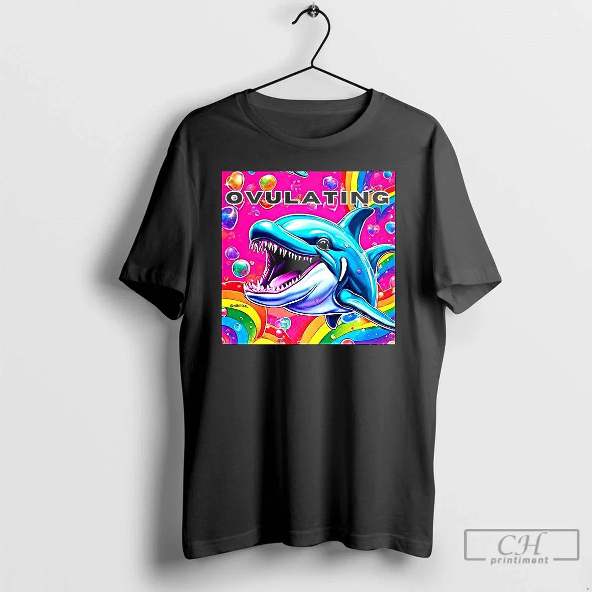 Premium Ovulations Dolphin Rainbow Meme - Adult & Kids T-Shirts, Sweatshirts & Hoodies apparel design preview 1