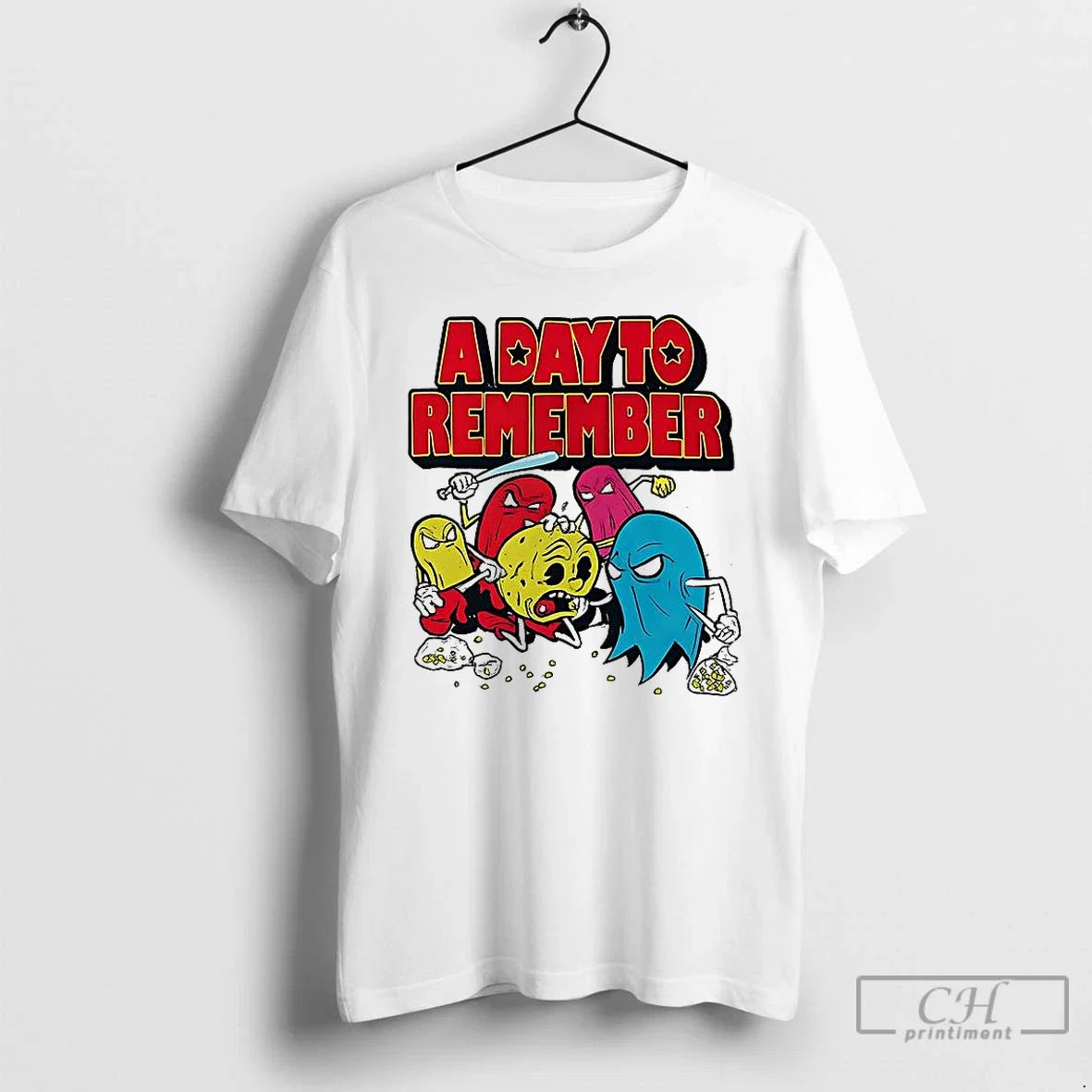 Premium Pac Man A Day To Remember Cartoon - Adult & Kids T-Shirts, Sweatshirts & Hoodies apparel design preview 1
